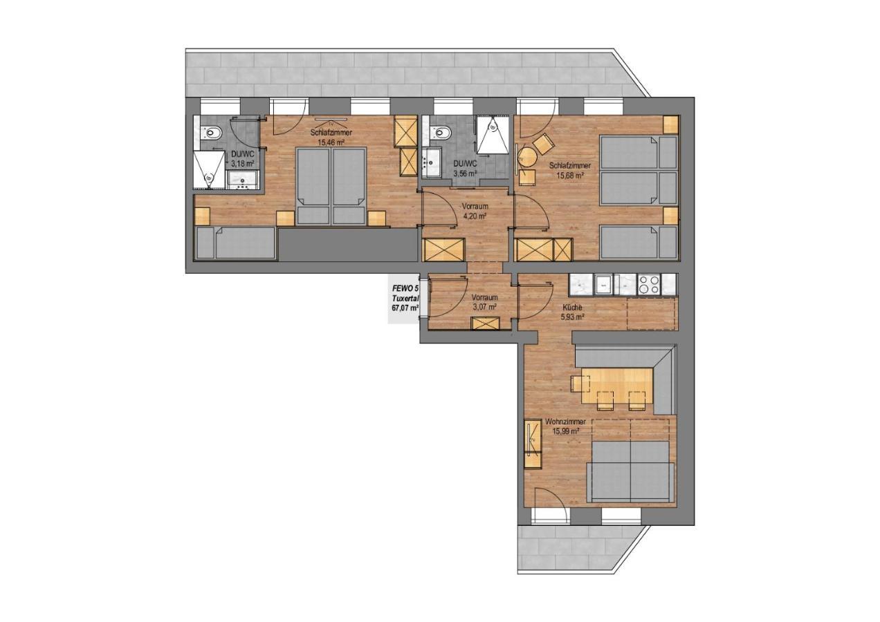 Apartments Rosenhof Майерхофен Екстериор снимка